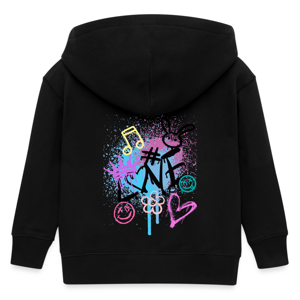 Grafitti Love Stanley/Stella Mini Cultivator Bio Kinder Kapuzenjacke - Schwarz