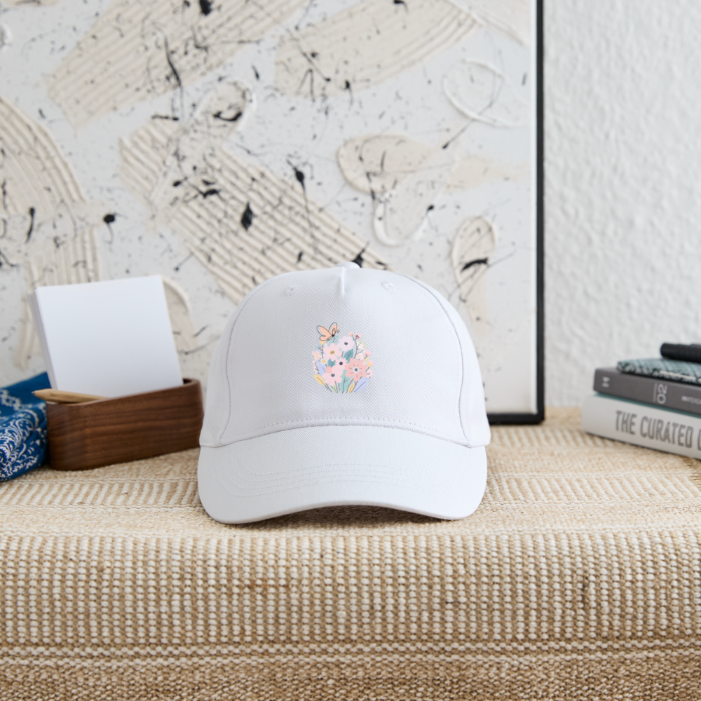 Organic Kids’ Baseball Cap - white