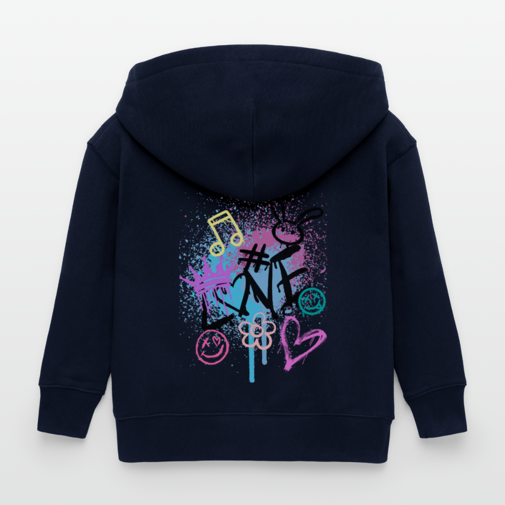 Grafitti Love Stanley/Stella Mini Cultivator Bio Kinder Kapuzenjacke - Navy