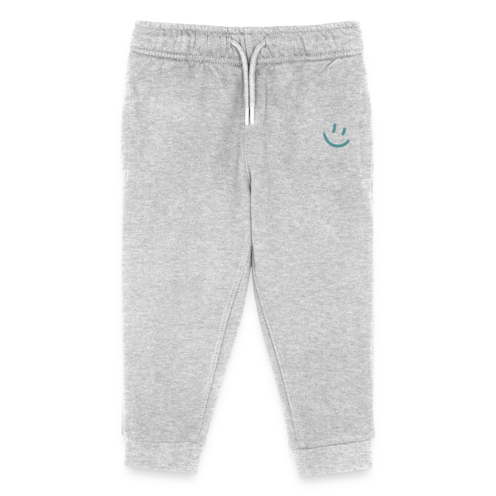 Smile Jungs Stanley/Stella Kinder Bio Jogginghose Mini Mover - Grau meliert