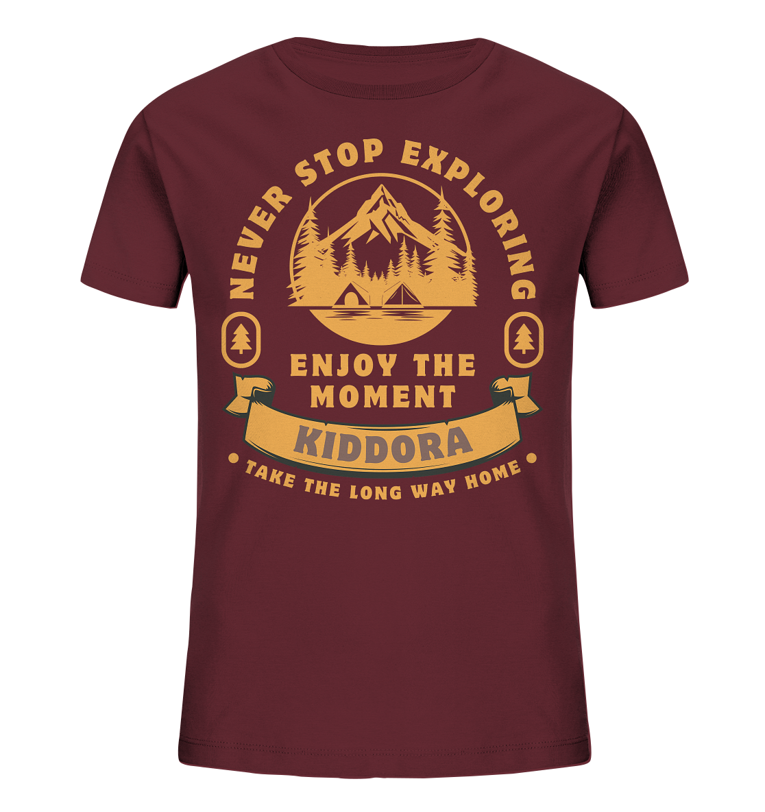 Never Stop Exploring - Kids Organic Shirt