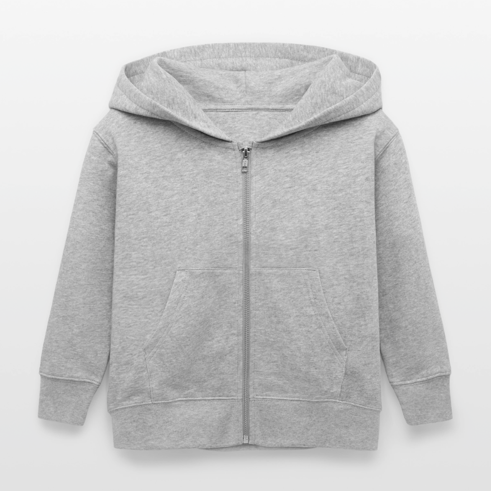Kiddora Logo Stanley/Stella Mini Cultivator Bio Kinder Kapuzenjacke - Grau meliert