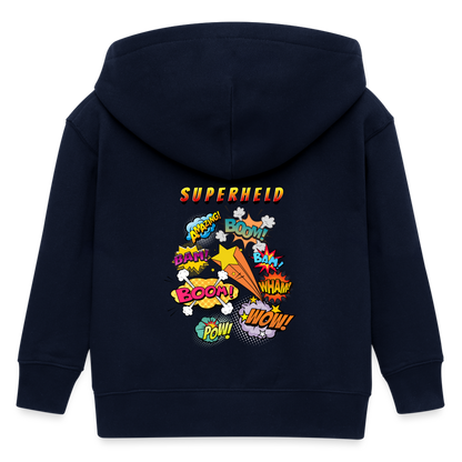 Comic Stanley/Stella Mini Cultivator Bio Kinder Kapuzenjacke - Navy