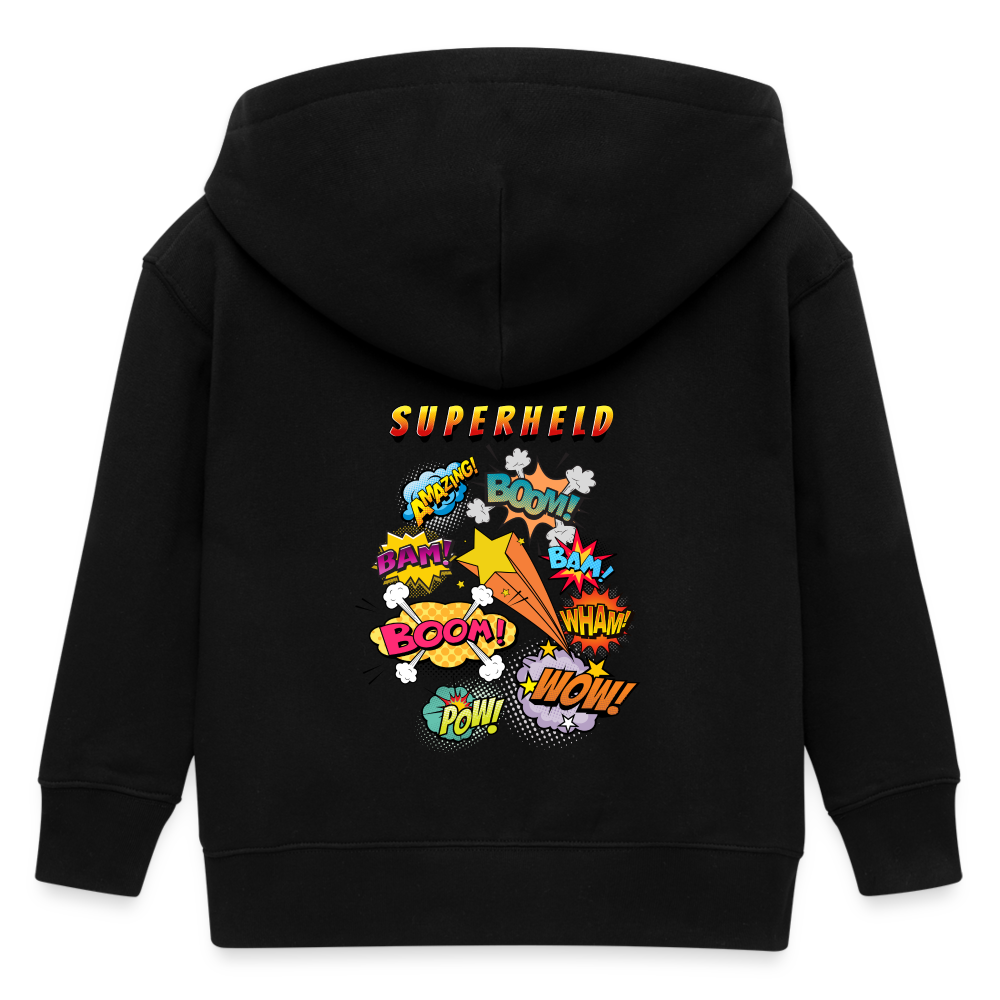 Comic Stanley/Stella Mini Cultivator Bio Kinder Kapuzenjacke - Schwarz