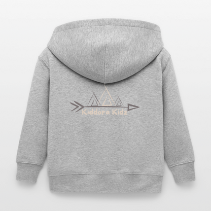 Kiddora Logo Stanley/Stella Mini Cultivator Bio Kinder Kapuzenjacke - Grau meliert