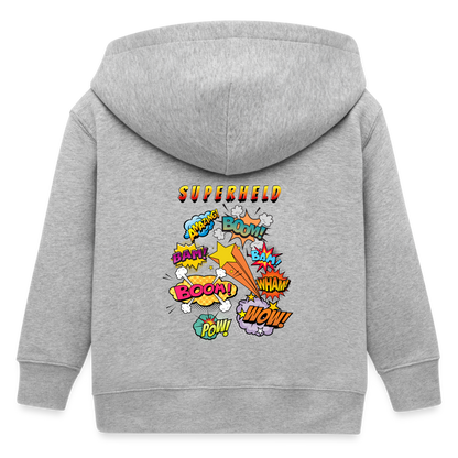 Comic Stanley/Stella Mini Cultivator Bio Kinder Kapuzenjacke - Grau meliert