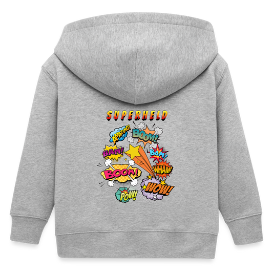 Comic Stanley/Stella Mini Cultivator Bio Kinder Kapuzenjacke - Grau meliert