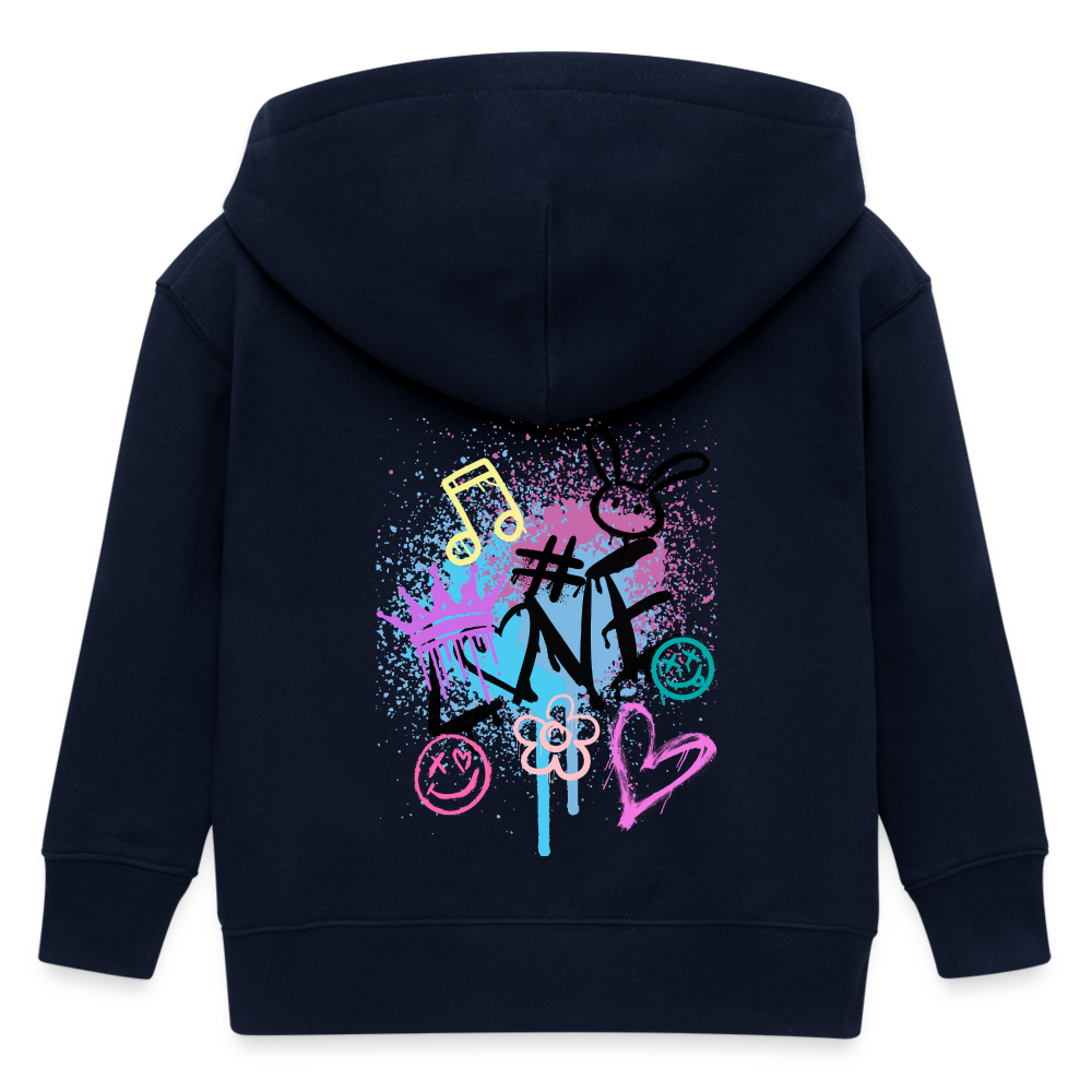 Grafitti Love Stanley/Stella Mini Cultivator Bio Kinder Kapuzenjacke - Navy