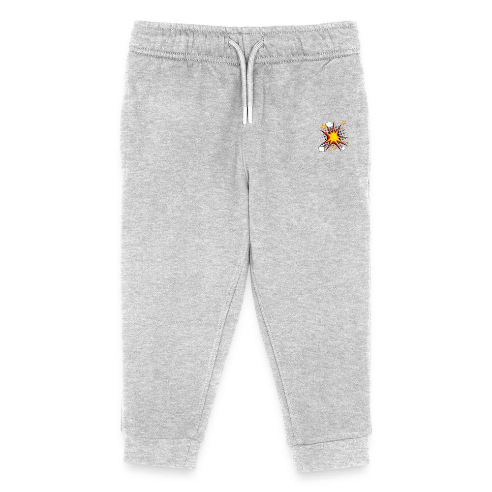 Comic Stanley/Stella Kinder Bio Jogginghose Mini Mover - Grau meliert