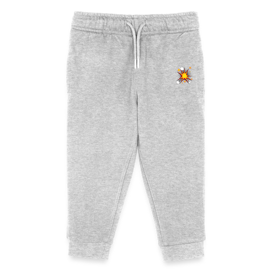 Comic Stanley/Stella Kinder Bio Jogginghose Mini Mover - Grau meliert