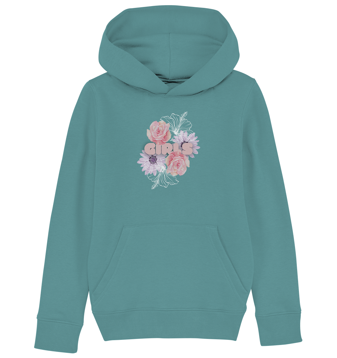 Girls Flower Hoodie