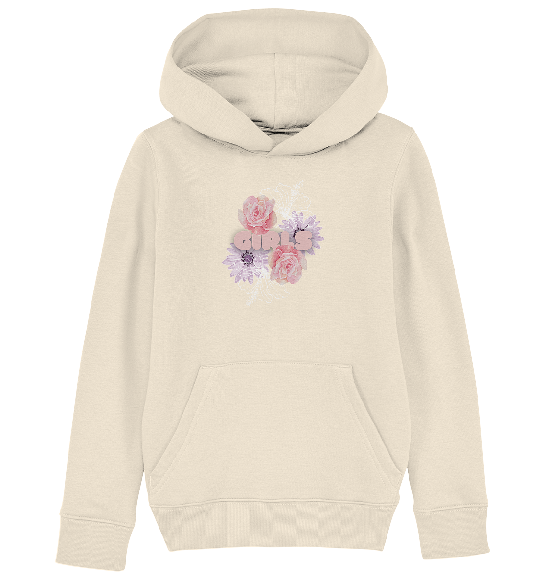 Girls Flower Hoodie