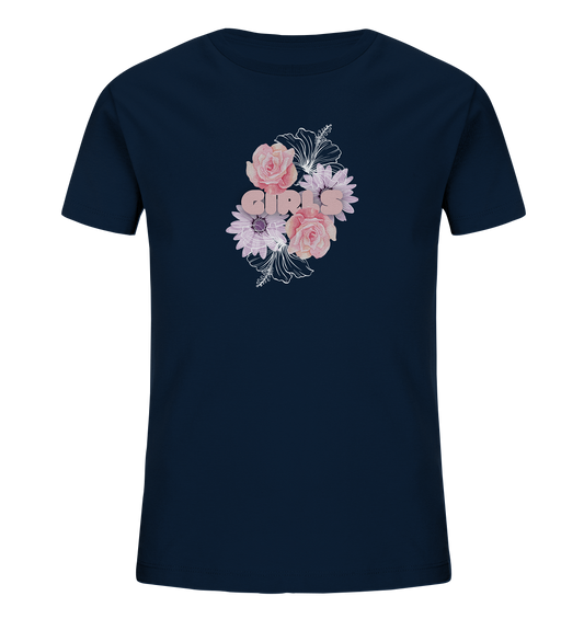 Girls Flower - Kids Organic Shirt