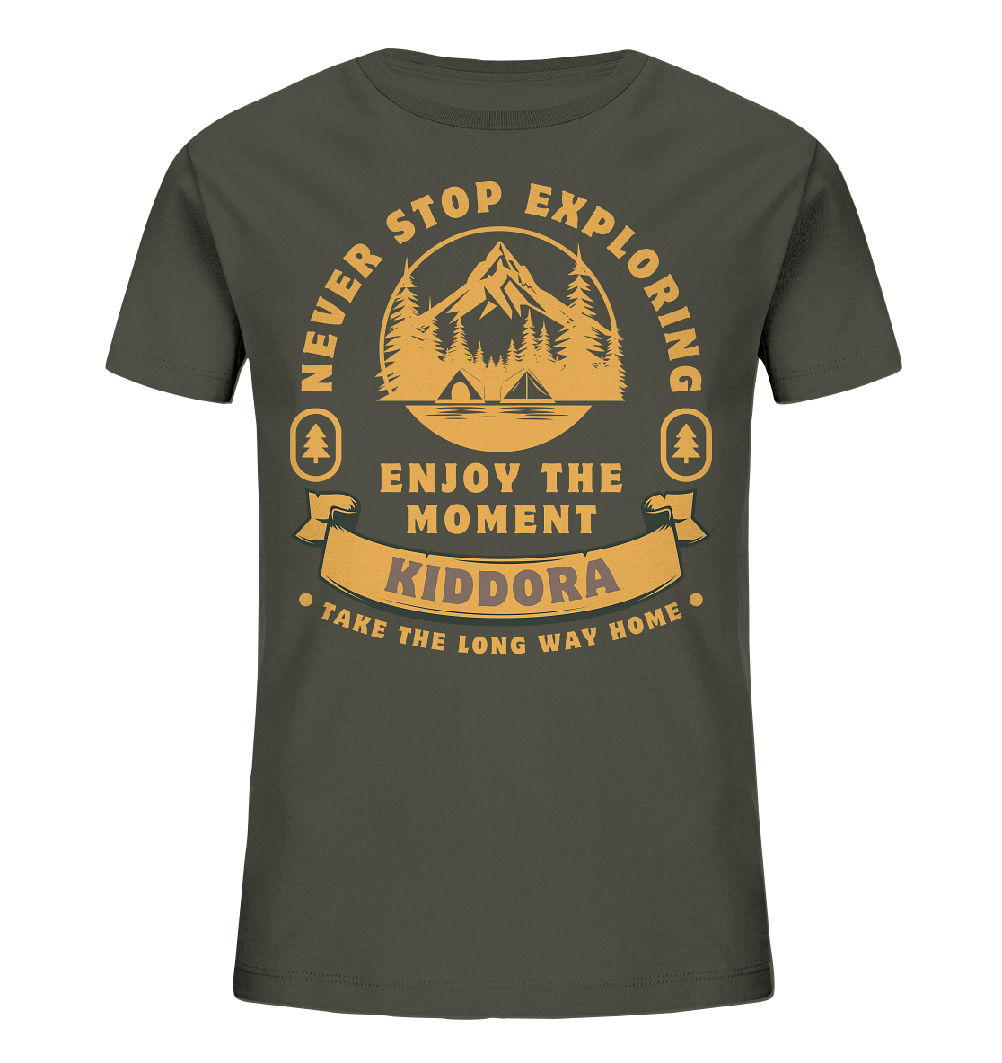 Never Stop Exploring - Kids Organic Shirt
