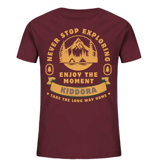Never Stop Exploring - Kids Organic Shirt