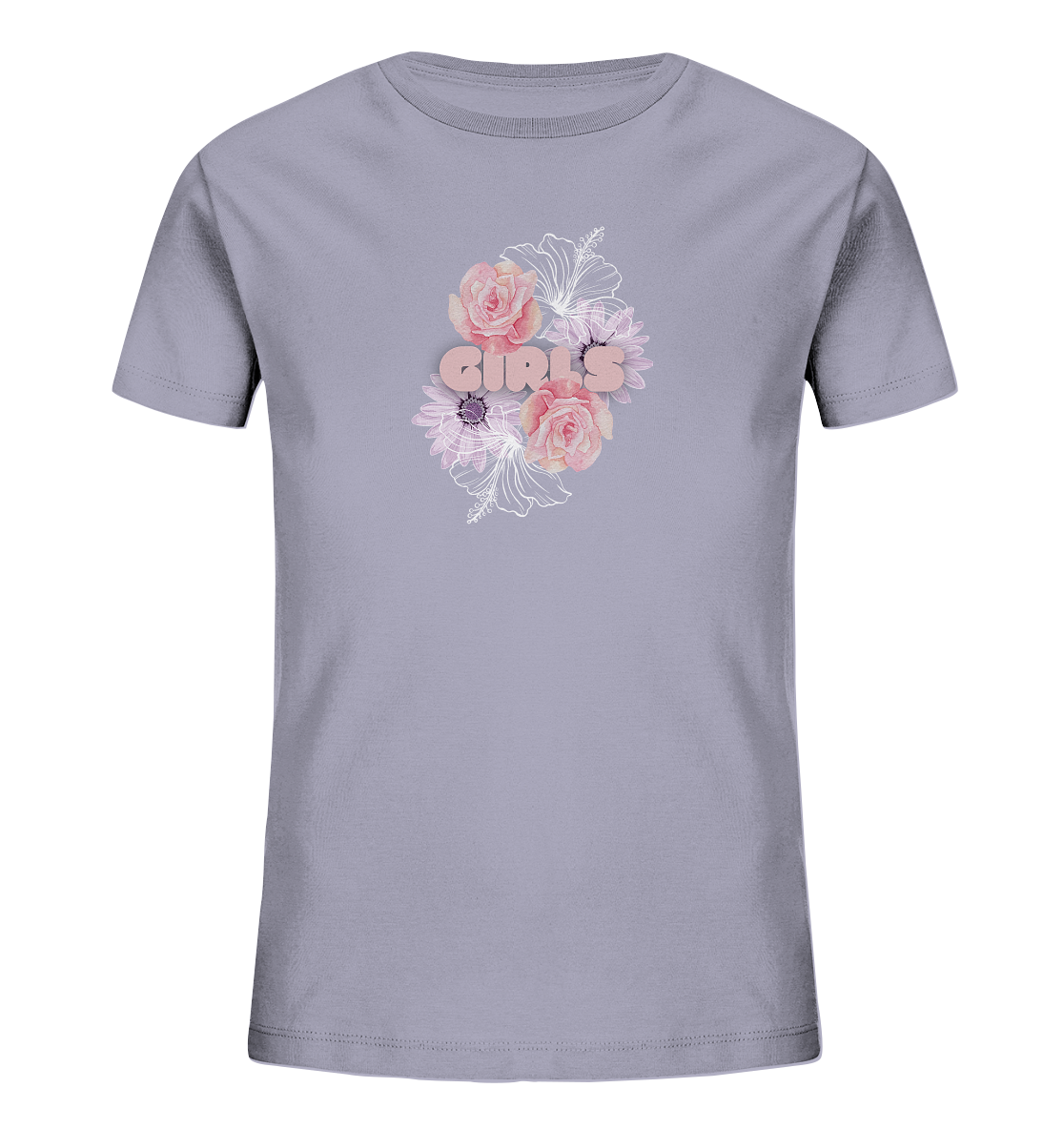 Girls Flower - Kids Organic Shirt